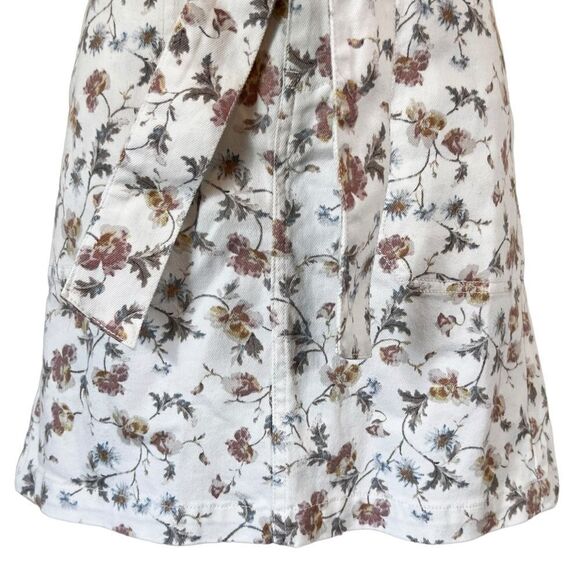 CECE Ditsy Floral-Print Belted Skirt - Picture 4 of 12